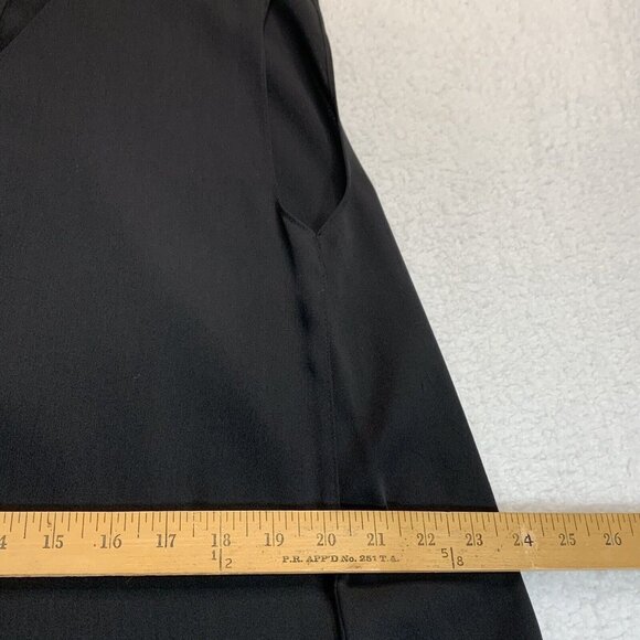 Alfani Women's Oversized High Low Shift Dress Flowy Pockets Size 8 Black NWT $90 - Picture 6 of 11